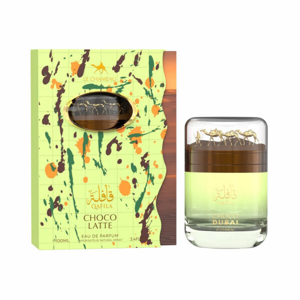 Inspired by Angel with a sweet tropical twist - LE CHAMEAU Qafila Choco Dubai Eau De Parfum 100ML