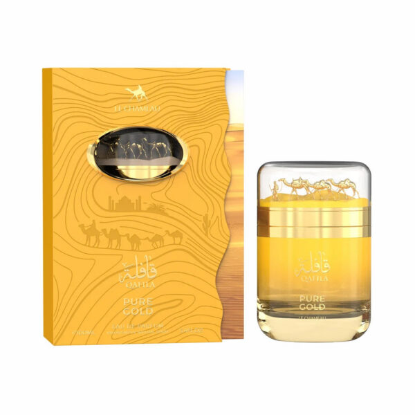 Inspired by Versace Eros Flame mixed with Erba Gold Xerjoff - LE CHAMEAU Qafila Pure Gold Eau De Parfum 100ML