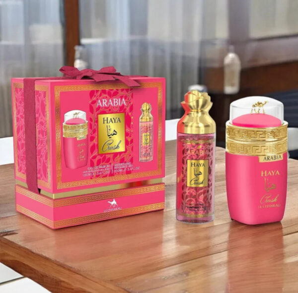 Inspired by Kayali Lovefest Burning Cherry 48 - 2in1 Gift Set Arabia Haya Crush Eau De Parfum Gift Set