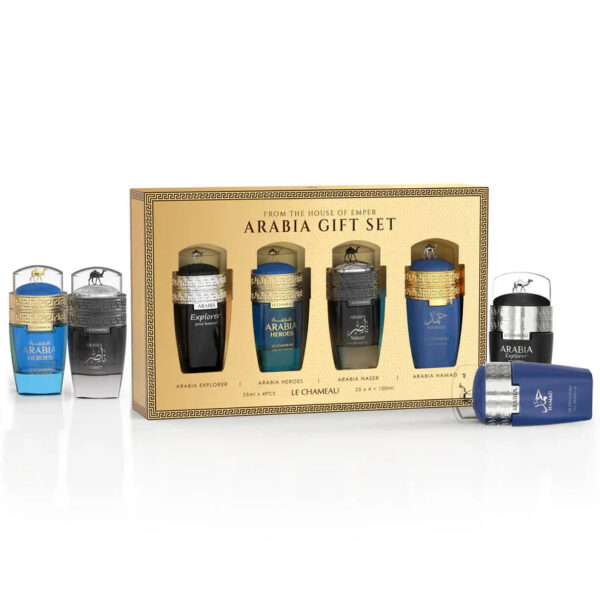 arabiagiftsetman25ml4in1_1024x1024_8787ba7c-1e1e-4da1-a8cc-79a33255bc4a.jpg Le chameau Arabia Men's Gift Set (4 in 1) Gift Set
