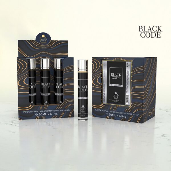 Inspired by Armani Code - Black Code (Pour Homme) Eau De Parfum 5x 20ml Plus 1 Free Tester