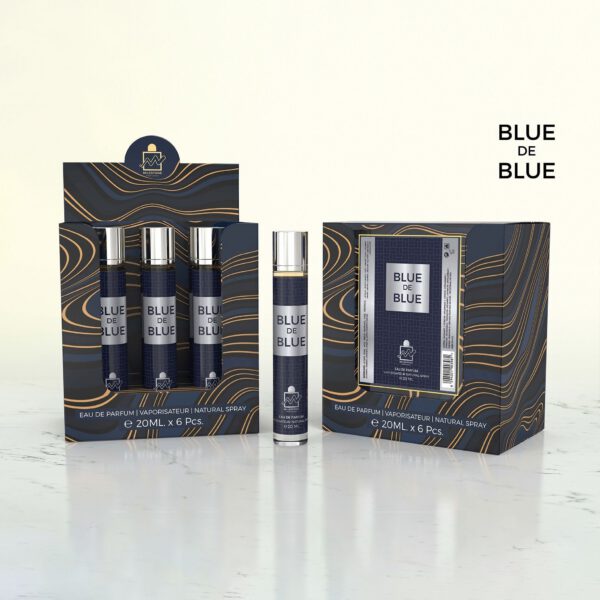 Inspired by Blue De Chanel - Blue de Blue (Pour Homme) Eau De Parfum 5x 20ml Plus 1 Free Tester