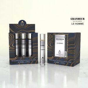 Inspired by Le Male Jean Paul Gautier - Grandeur Le Homme Eau De Parfum 5x 20ml Plus 1 Free Tester